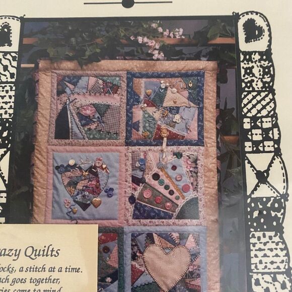 Crazy Quilting 1991 Homestead Station Quilt Pattern Instruction Sheet - Picture 2 of 5
